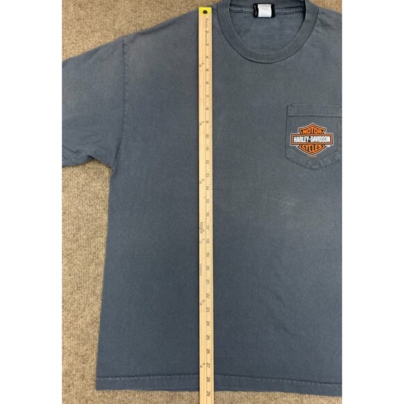 Harley-Davidson Shirt Mens XL Hollywood 3D Los Angeles Ca Graffiti Dual Logo - Picture 5 of 8